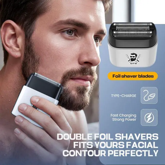 Alt view image 4 of 6 - Hair Clippers for Men Professional Cordless Haircut Kit with Beard Trimmer Set, with IPX7 Electric Shavers, LED Display Rechargeable Barber Clippers for Home Use Gifts White