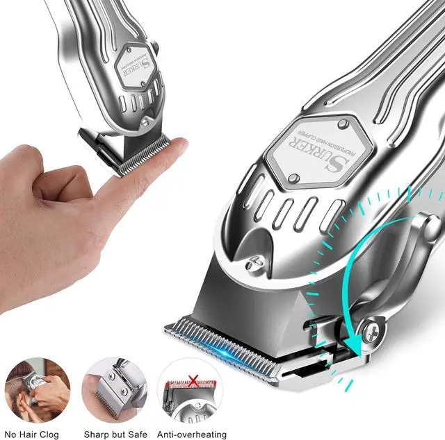 Alt view image 6 of 7 - Mens Hair Clippers Cord Cordless Hair Trimmer Professional Haircut Kit for Men Rechargeable LED Display