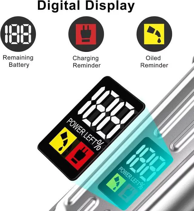 Alt view image 7 of 7 - Mens Hair Clippers Cord Cordless Hair Trimmer Professional Haircut Kit for Men Rechargeable LED Display