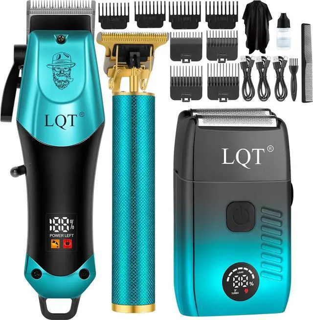 Main image of Hair Clippers for Men Professional, Beard Trimmer Kits & Sets, Electric Shavers, Hair Clippers & Trimmer Ceramic T-Blade, for Barber, Gifts for Men (Blue)