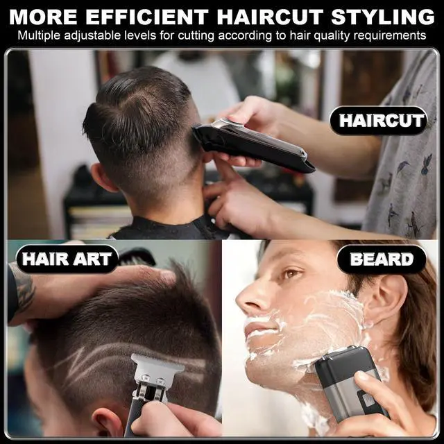 Alt view image 3 of 7 - 3in1 Hair Clippers Set for Men,Hair Clipper Trimmer with LED Display,Professional Cordless Hair Clipper Shaver Beard Trimmer, Hair Cutting Machine,Fathers Day Gift for Dad Men Husband
