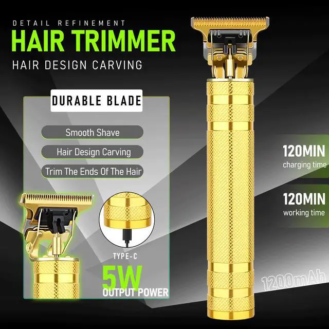 Alt view image 3 of 6 - Professional Hair Clippers for Men, Cordless Beard Trimmer Set, Barber-Grade Tool with USB Charging, Lightweight & Low Noise for Home Use