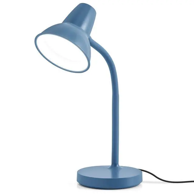 Alt view image 7 of 7 - LED Desk Lamp with Flexible Gooseneck, Eye-Caring 4.5W Energy-Saving Study Lamps, Anti-tip Heavy Duty Bedside Reading Light, Desk Lamps for College Dorm Room, Home Office, Modern Lamp with 1.6m Cord