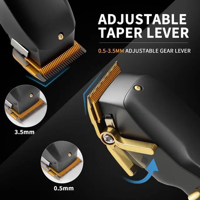 Alt view image 2 of 7 - Hair Clippers for Men, Cordless Hair Trimmer for Men with 8 Color-Coded Guard, Professional Hair Cutting Kit for Head, Beard, Face, Neck & Manscaping, Barber Clippers, Ideal Gift, 15Pcs