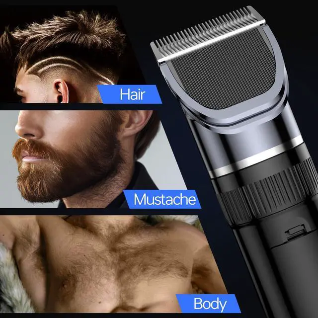 Alt view image 3 of 6 - Cordless Hair Clippers for Men-Rechargeable Grooming Kit