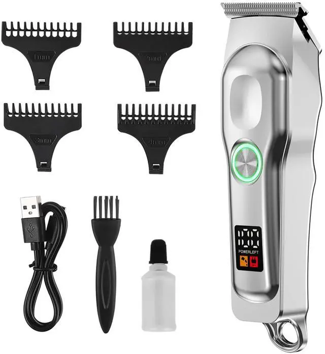 Main image of Mini Cordless Hair Clippers for Men, Small Size Professional Clippers and Trimmers Set, Electric Hair Trimmer for Men with Led Display.
