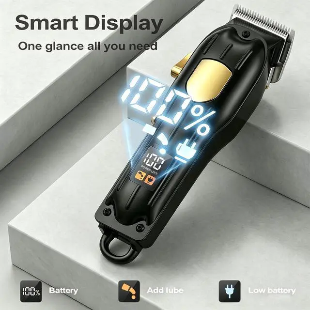 Alt view image 3 of 7 - Professional Cordless Hair Clippers for Men & Hair Trimmer for Men