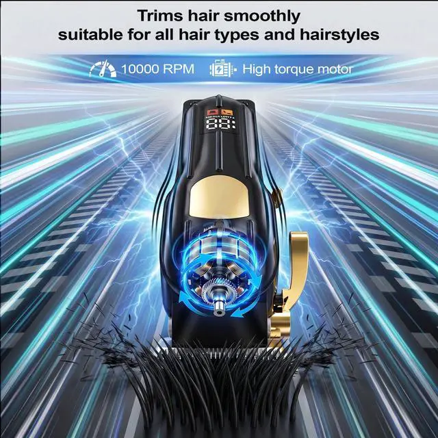 Alt view image 6 of 7 - Professional Cordless Hair Clippers for Men & Hair Trimmer for Men