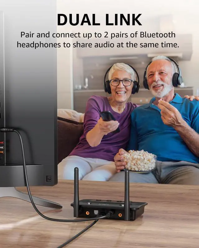 Alt view image 2 of 7 - B03 Bluetooth 5.3 Transmitter Receiver for TV Home Stereo