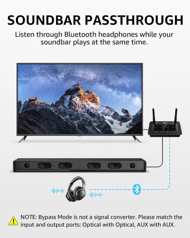 Alt view image 5 of 7 - B03 Bluetooth 5.3 Transmitter Receiver for TV Home Stereo