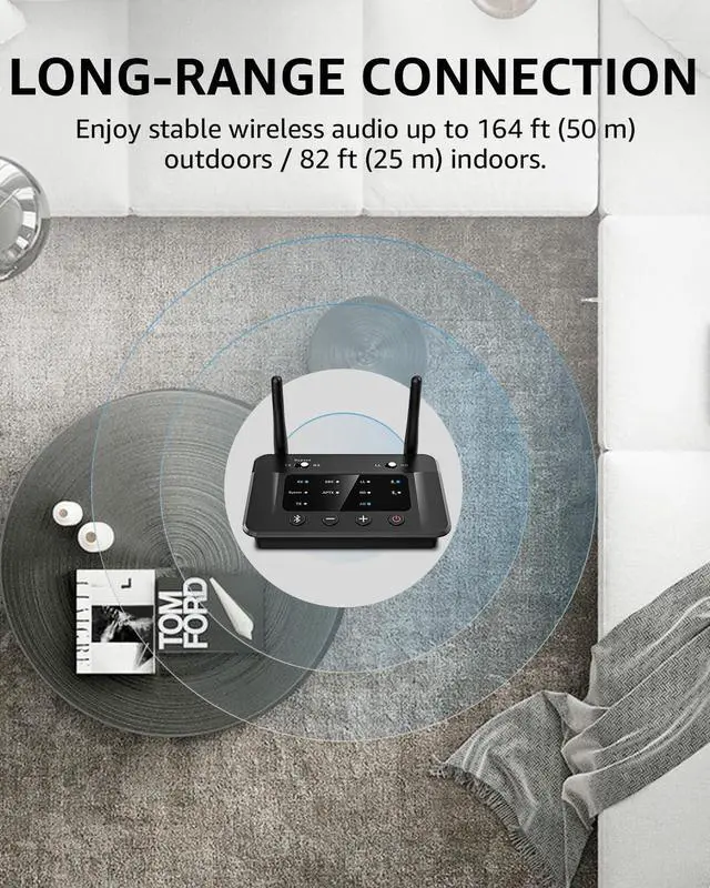 Alt view image 7 of 7 - B03 Bluetooth 5.3 Transmitter Receiver for TV Home Stereo