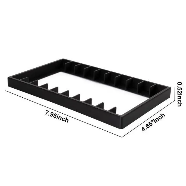 Alt view image 4 of 6 - Cassette Tape Storage Holder -10 Slots Audio Cassette Tape Holder, No Assembly Required, Space-Saving Design, Easy Access - For Home & Studio Use by Music Lovers & Collectors