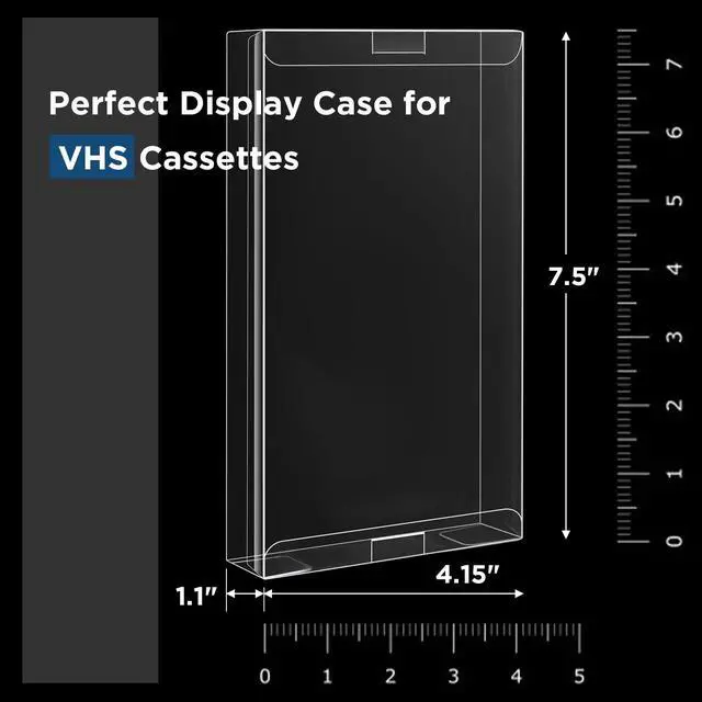 Alt view image 3 of 7 - VHS Tapes Protector - Premium VHS Cassette Tape Storage & Protector, Durable VHS Protectors for Home & Kitchen Media Storage - (Ultimate 10 Packs)