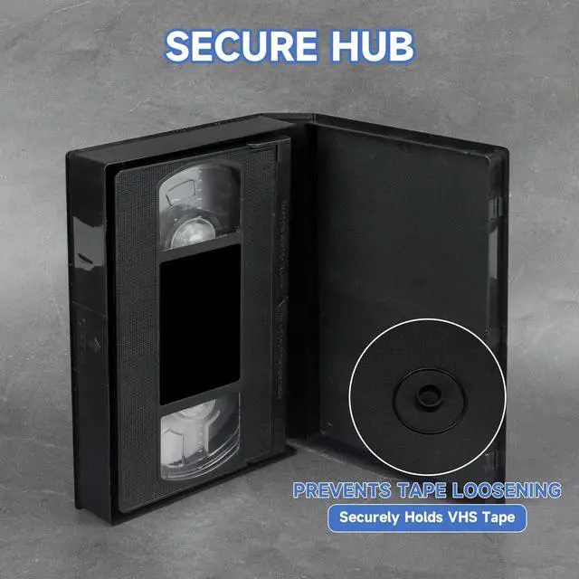 Alt view image 5 of 5 - 15 Pack VHS Album Case, Black VHS Tape Protector Case, VHS Cassette Storage Box with Full Window Cover