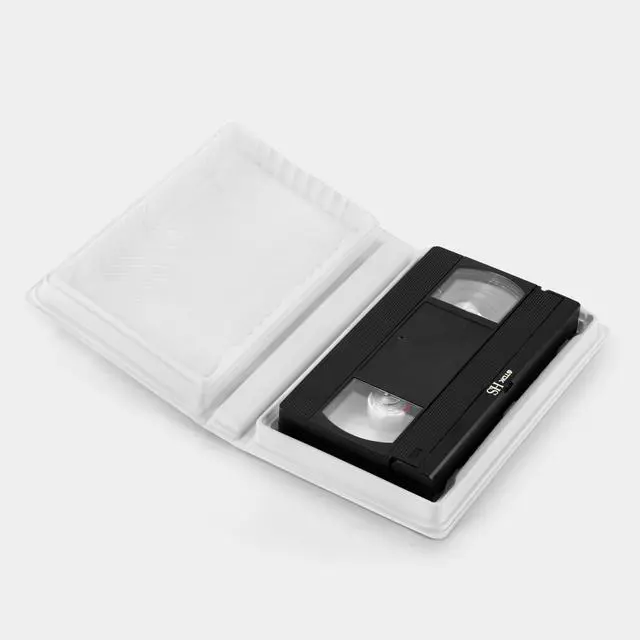 Alt view image 2 of 3 - Replacement VHS Clamshell Case from White Storage & Display Case for VHS Tapes, Video Cassettes & Home Movies