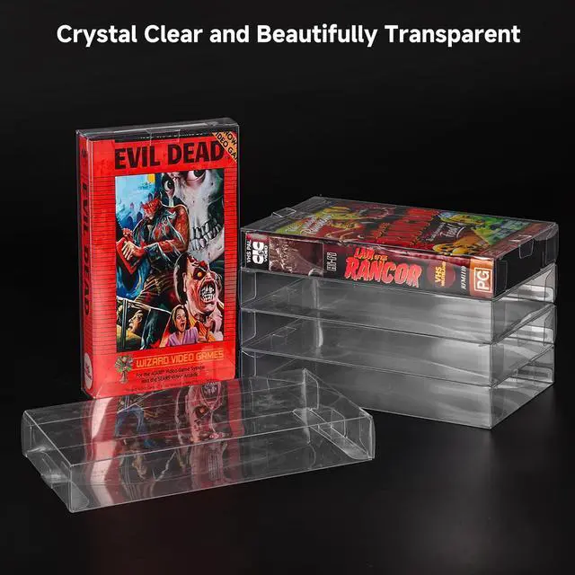 Alt view image 3 of 6 - 15 Pack VHS Tape Protector Case | Sturdy Protective Sleeve for VHS Cassette Original Box | 0.35mm PET Material | Long-Lasting Storage & Display Solution