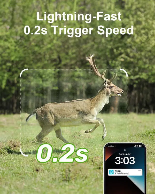 Alt view image 7 of 7 - 4G LTE Cellular Trail Camera with SIM, Solar, 2K 360° PTZ, No WiFi
