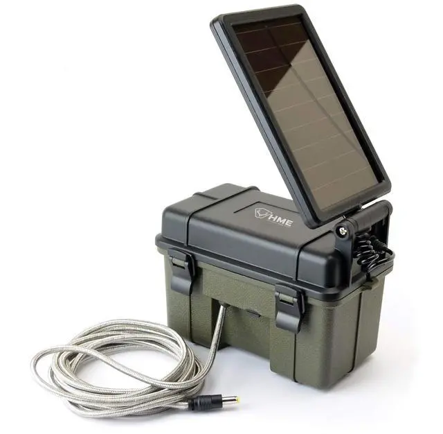 Main image of Trail Camera 12V/Solar Auxiliary Power Pack Durable Weather-Resistant Housing Easy Installation & Versatile Compatibility, Black