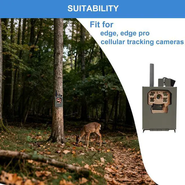 Alt view image 2 of 6 - Trail Camera Security Box for Edge, Edge Pro Cellular Trail Cameras, with Mounting Hardware and Lock