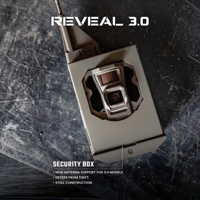 Alt view image 7 of 7 - Reveal Security Box, Steel Trail Camera Lock Box