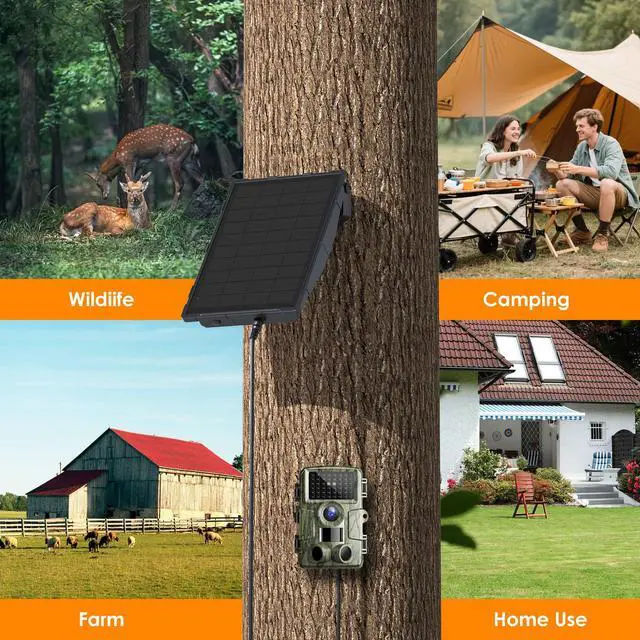 Alt view image 7 of 7 - Trail Camera Solar Panel for Tactacam and Cellular&Wireless Hunting Camera