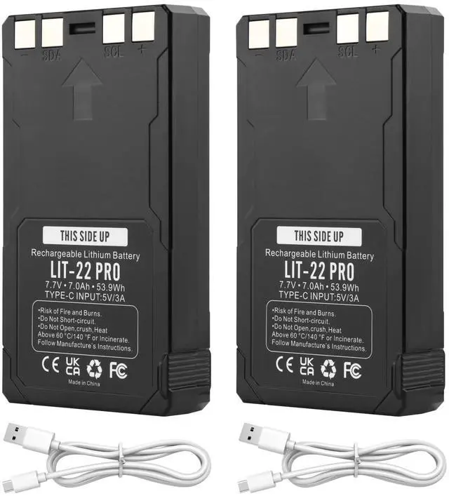 Main image of 2 Pack 7000mAh LIT-22 Pro Battery for Spypoint Cellular Trail Cameras