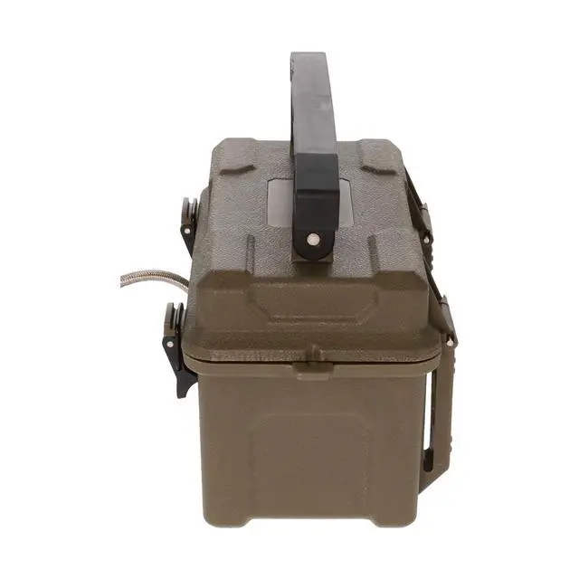 Alt view image 4 of 6 - 12V Battery Box Kit - Portable Compact Waterproof Sealed Battery Charging Box for Hunting Trail Cameras w/ External Power Jack | AC Charger, 10Ft Steel Cable Included