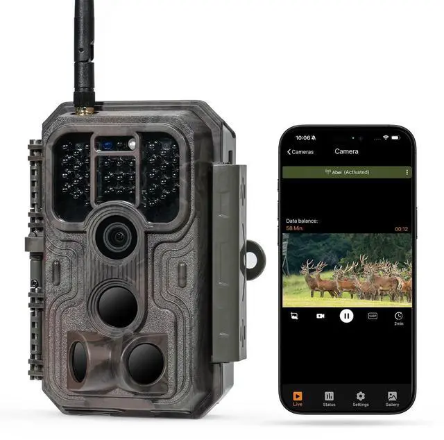 Main image of P200 WiFi (Non-Cellular) Trail Camera, 64MP Photo, 1296p Video, Bluetooth WiFi App Control, 0.1s Motion Detection, No Glow Night Vision 100ft, for Wildlife Animal Scouting or Backyard