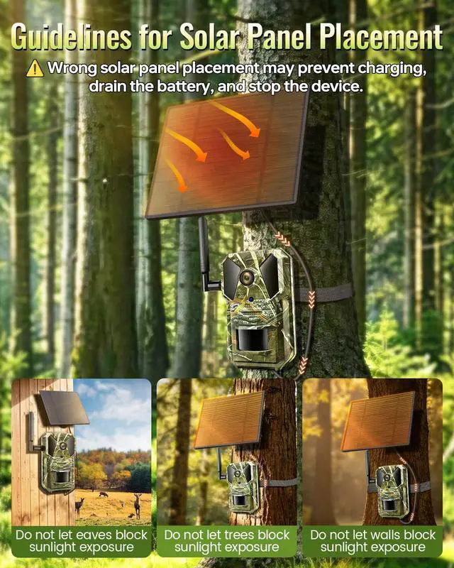 Alt view image 3 of 7 - Field Trail Camera Cellular for Game Tracking & Hunting, Wildlife Research, 4G LTE eSIM Auto Select Network, Color Night Vision, Two-Way Audio & Live Feed, No-Glow IR LEDs