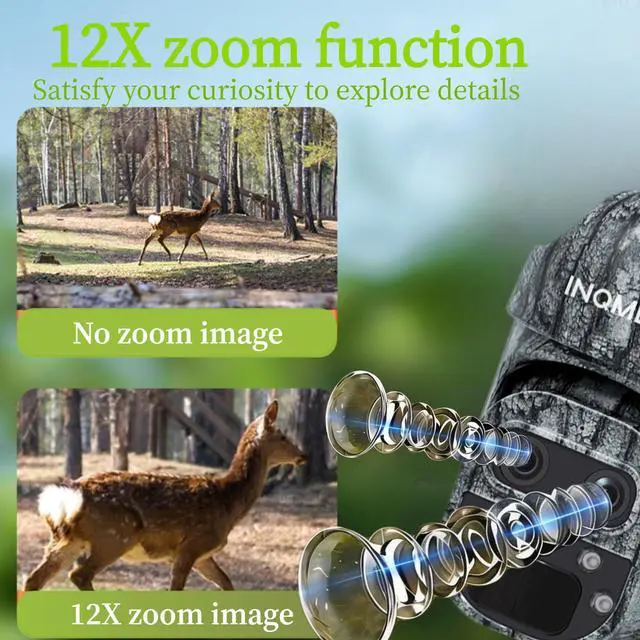 Alt view image 5 of 7 - Trail Camera, 4G Cellular Hunting Solar Cameras Wireless Outdoor