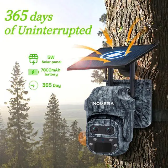 Alt view image 6 of 7 - Trail Camera, 4G Cellular Hunting Solar Cameras Wireless Outdoor
