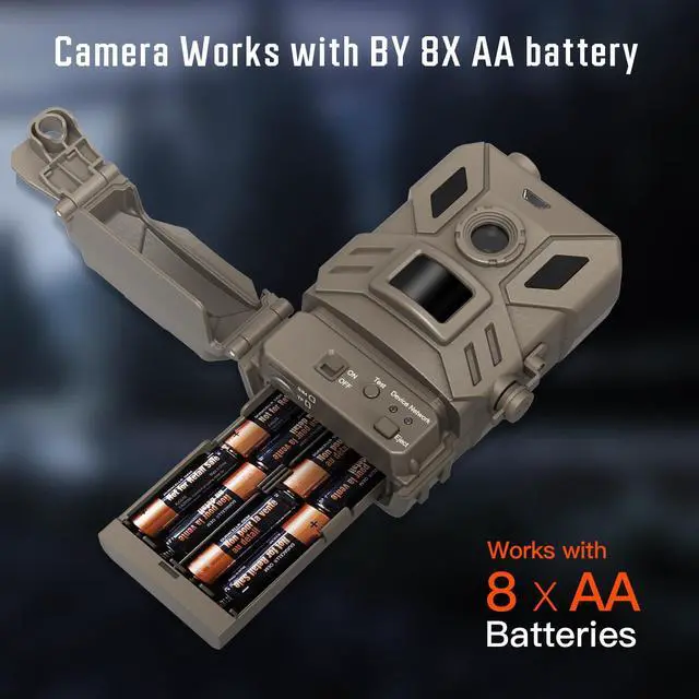 Alt view image 5 of 7 - 4G Cellular Trail Camera,36MP Hunting Camera with No Glow 940nm IR Led Night Vision,HD Video IP66 Waterproof Game Cam,90FT Flash Range Wildlife Monitor