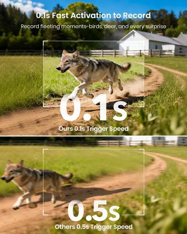 Alt view image 6 of 7 - Solar Trail Camera, 4K/64MP Clear Night Vision for Game & Outdoor