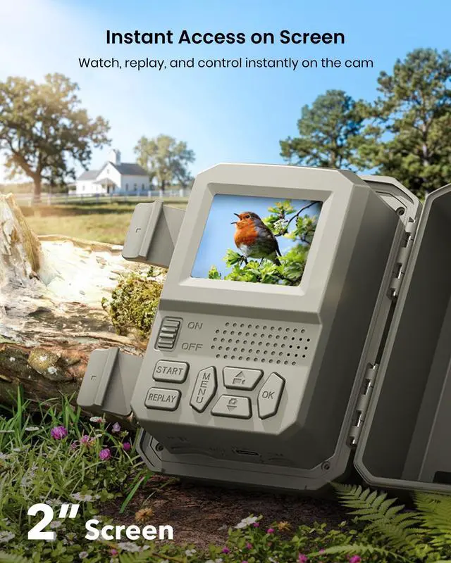 Alt view image 7 of 7 - Solar Trail Camera, 4K/64MP Clear Night Vision for Game & Outdoor