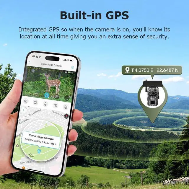 Alt view image 3 of 7 - No-Glow 4G LTE Cellular Trail Camera with GPS for Wildlife Scouting