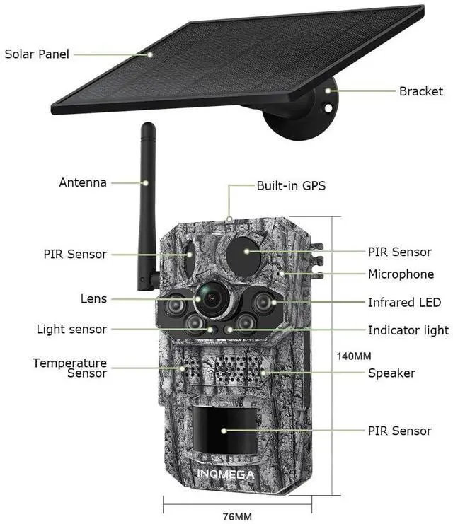 Alt view image 2 of 7 - No-Glow 4G LTE Cellular Trail Camera with GPS for Wildlife Scouting