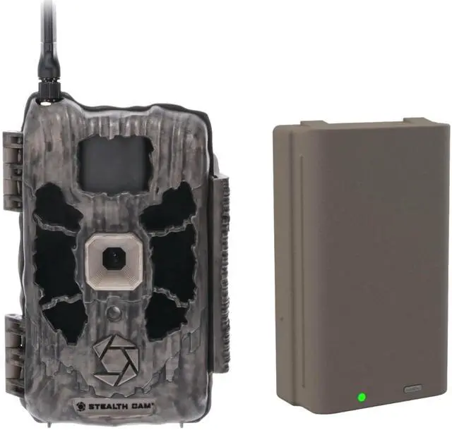 Main image of Deceptor No Glo Outdoor Hunting Cellular Trail Camera 80ft Detection & IR Range 40MP Photo 1440P HD Video Capture with FieldMax Lithium Rechargeable Battery Cartridge - Dual Network
