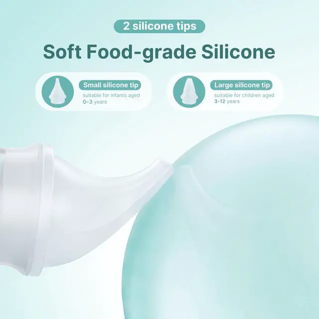 Alt view image 5 of 7 - Nasal Aspirator for Baby, Hospital-Grade 78KPa Strong Suction Baby Nose Sucker with Anti-Backflow, Electric Nose Suction for Baby, Soothing Lullabies, Rechargeable Baby Nasal Aspirator(Blue-T)