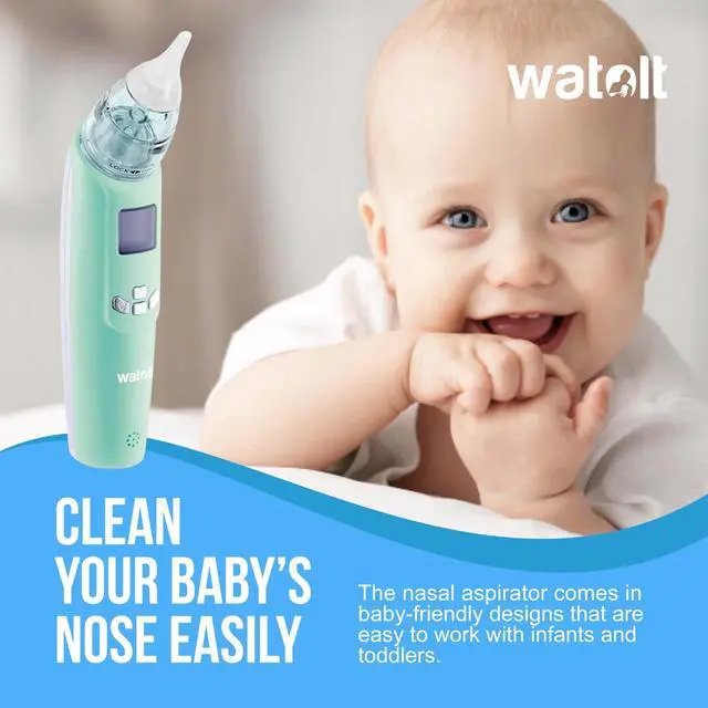 Alt view image 4 of 7 - Baby Nasal Aspirator - Electric Nose Suction for Baby - Automatic Booger Sucker for Infants - Battery Powered Snot Mucus Remover for Kids Toddlers