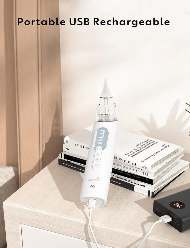 Alt view image 4 of 7 - Upgrade Nasal Aspirator for Baby, Rechargeable Baby Nose Sucker, Electric Nose Suction for Baby