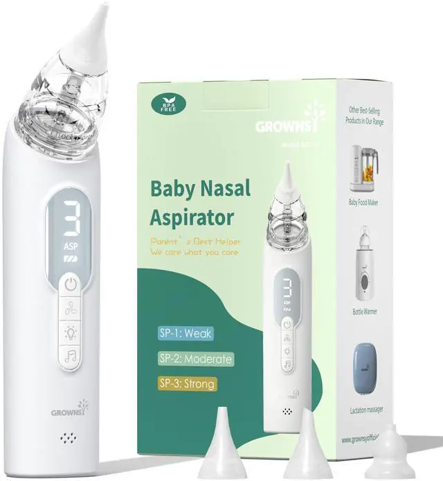 Main image of Upgrade Nasal Aspirator for Baby, Rechargeable Baby Nose Sucker, Electric Nose Suction for Baby