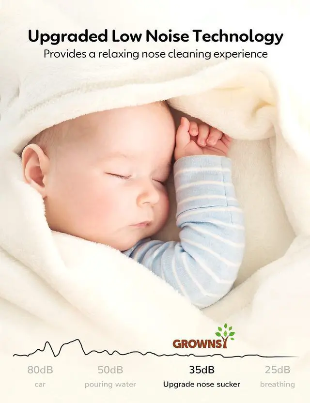 Alt view image 3 of 7 - Upgrade Nasal Aspirator for Baby, Rechargeable Baby Nose Sucker, Electric Nose Suction for Baby