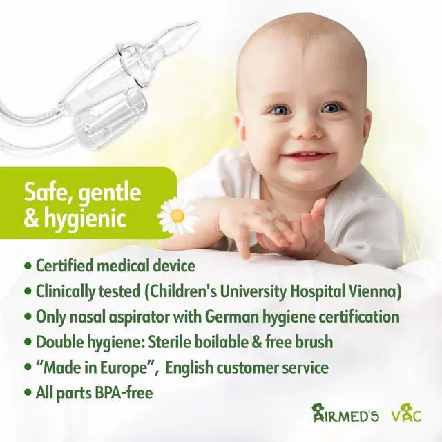 Alt view image 3 of 7 - Airmed's Vac Nasal Aspirator Baby. Clinically tested, safe and gentle