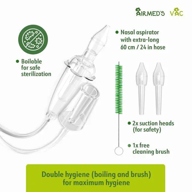 Alt view image 6 of 7 - Airmed's Vac Nasal Aspirator Baby. Clinically tested, safe and gentle