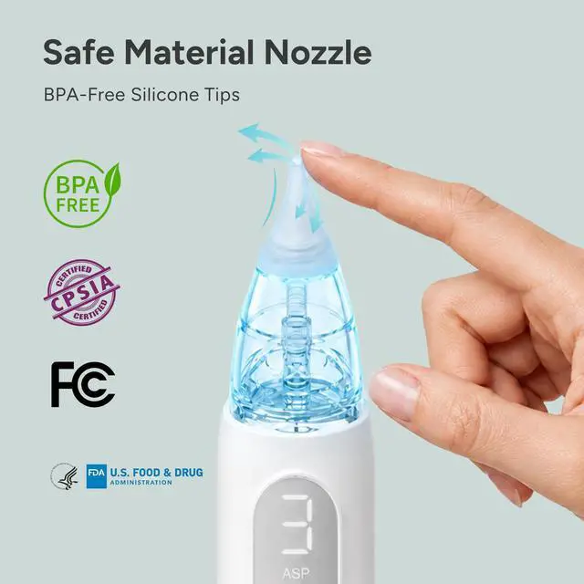 Alt view image 4 of 7 - Nasal Aspirator for Baby, Nose Sucker with 3 Suction Level, Music Light