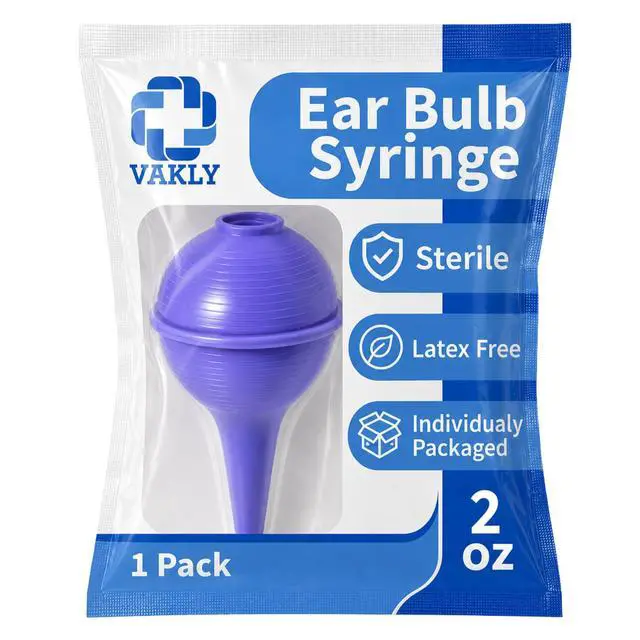 Alt view image 5 of 7 - Sterile Ear Bulb Syringe 2 oz, Rubber Nasal Aspirator, 5 Pack