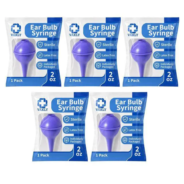 Alt view image 6 of 7 - Sterile Ear Bulb Syringe 2 oz, Rubber Nasal Aspirator, 5 Pack