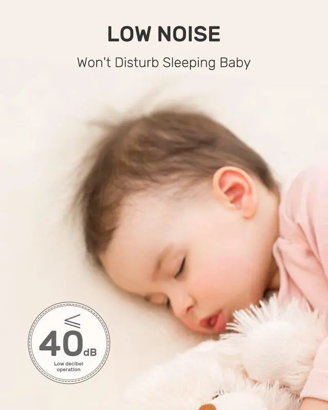 Alt view image 5 of 7 - Nasal Aspirator for Baby, Electric Baby Nose Sucker, Automatic Nose Cleaner with 3 Silicone Tips, Adjustable Suction Level and Music Soothing Function