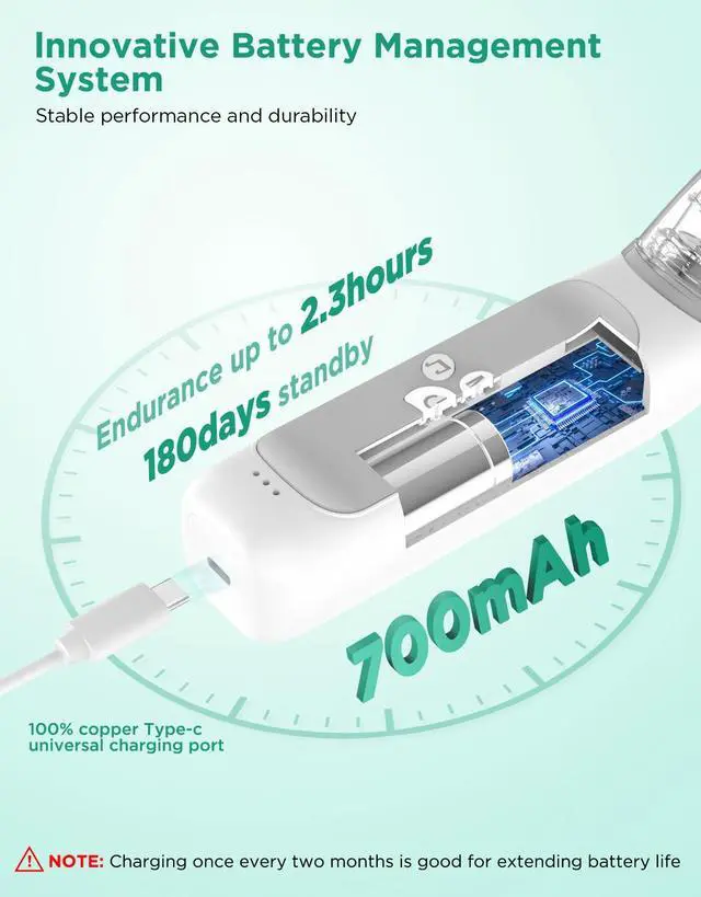 Alt view image 7 of 7 - Baby Nasal Aspirator, Large Flow Electric Nose Sucker, 3 Levels