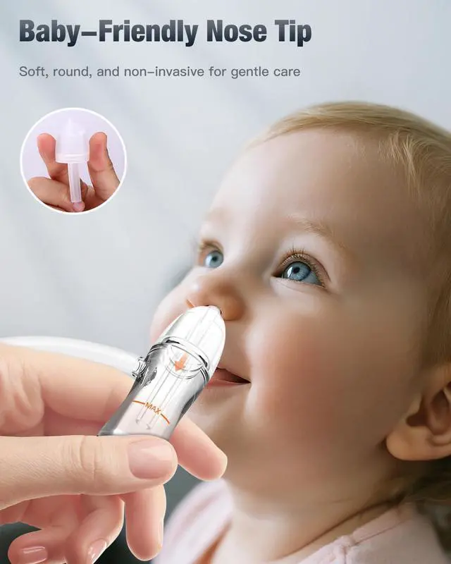 Alt view image 3 of 7 - No-Mouth Suction Baby Nasal Aspirator with Hand Pump